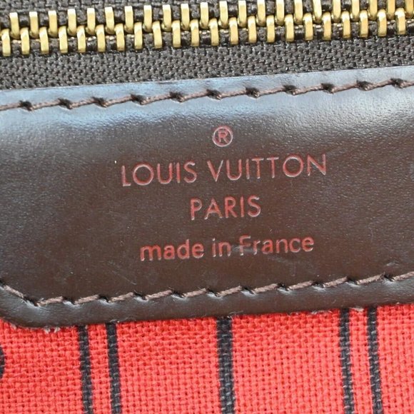 LOUIS VUITTON Neverfull MM Shoulder Bag Damier Ebene Leather - Picture 15 of 15